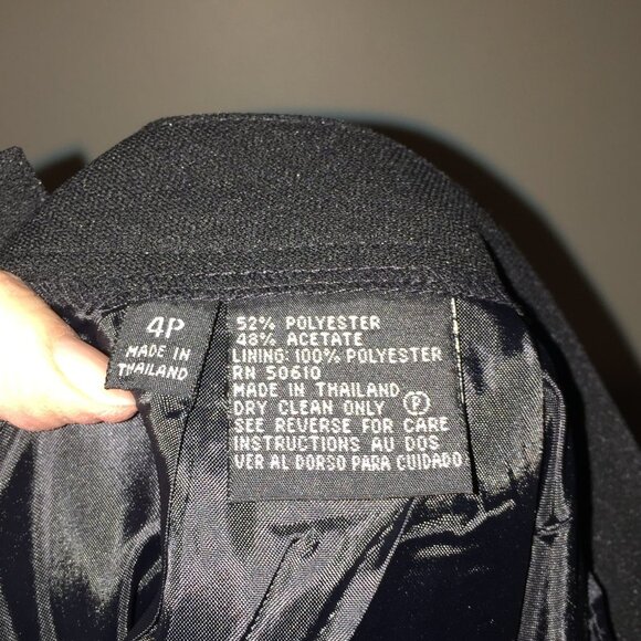 Kasper 3 Piece Evening Suit 4P Black Dressy - Picture 13 of 16